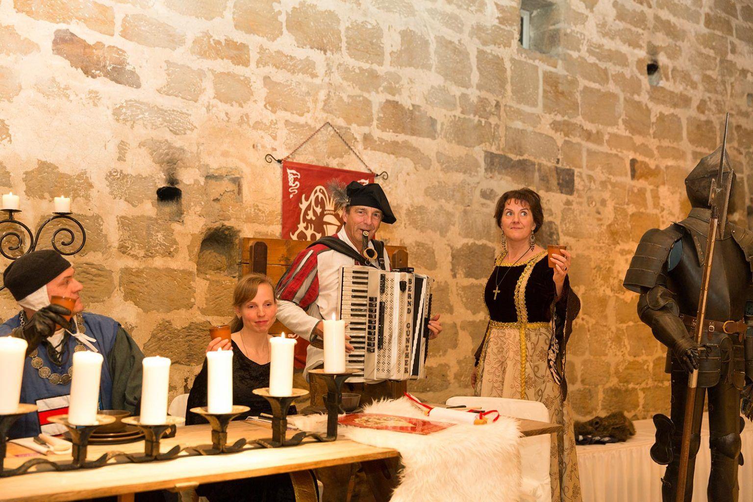 Burgtafeley auf der Plassenburg